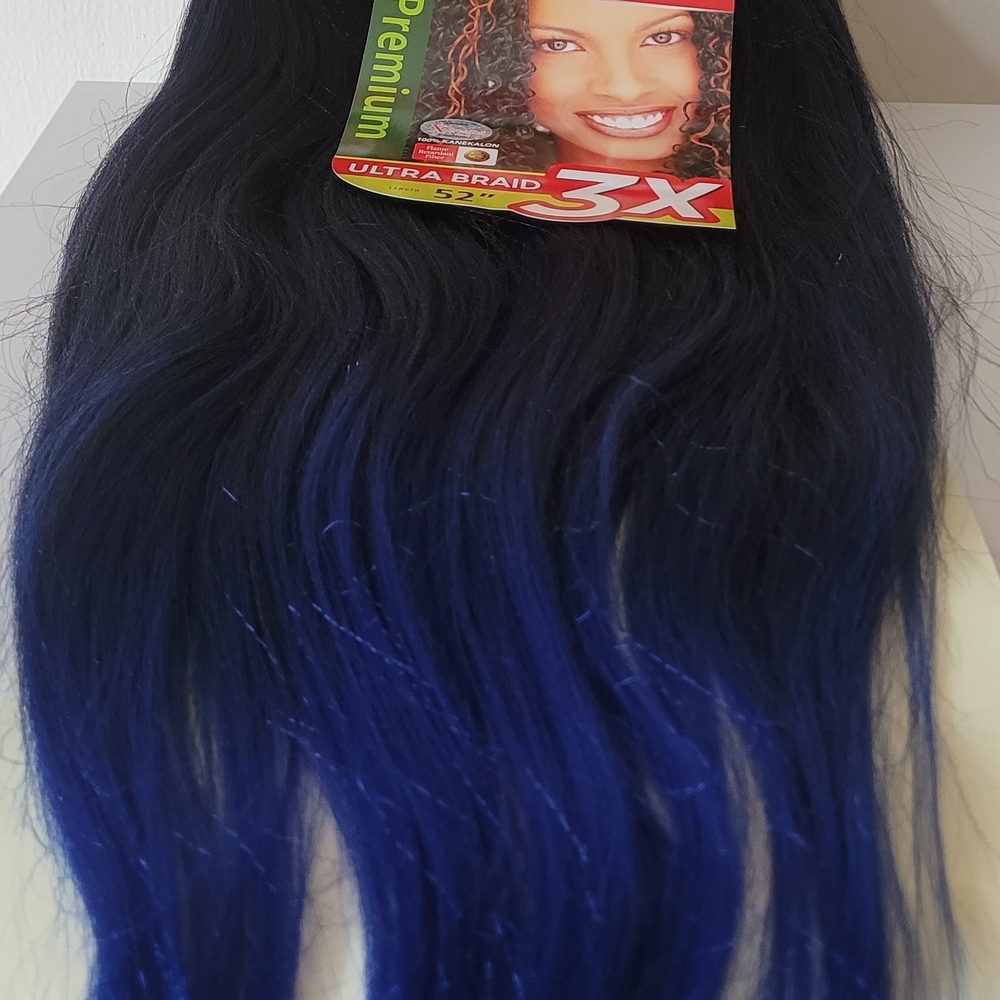 3 Packs Blue Braiding Hair Extensions
